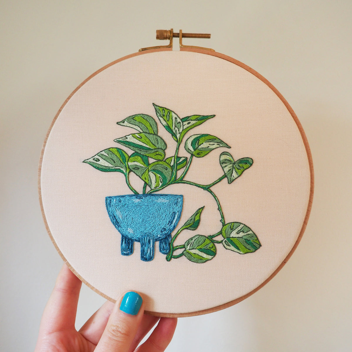 pothos embroidery Vibrant Pothos