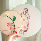Daisy Dress - Hand embroidered art