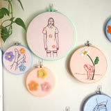 Daisy Dress - Hand embroidered art