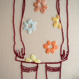 Daisy Dress - Hand embroidered art