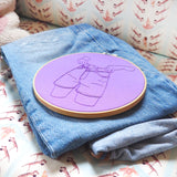 Offset Jean Shorts