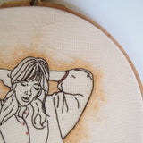 Woman with a beige glow