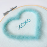 XOXO - Blue Conversation heart