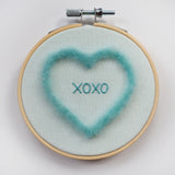 XOXO - Blue Conversation heart